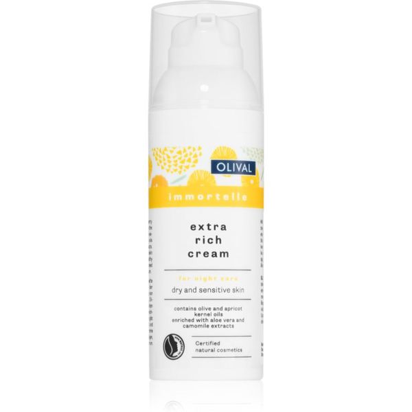 Olival Olival Immortelle hranjiva noćna krema za osjetljivu i suhu kožu lica 50 ml