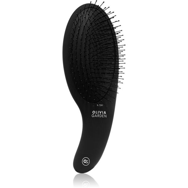 Olivia Garden Olivia Garden Black Label CURVE Board&Nylon bristles četka za kosu za jednostavno raščešljavanje kose Black 1 kom