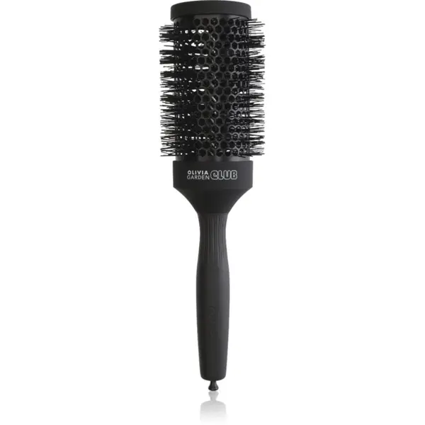 Olivia Garden Club Olivia Garden Club The Glow Blowout Ceramic Round Brush Black okrugla četka za kosu 1 kom