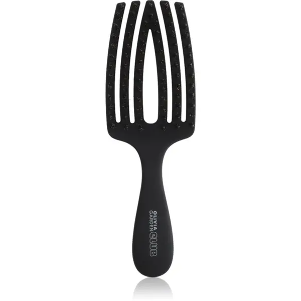 Olivia Garden Club Olivia Garden Club The Nomad Detangling&Shine Fingerbrush​ ravna četka za kosu Black 1 kom