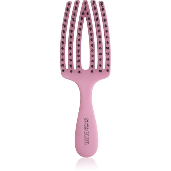 Olivia Garden Club Olivia Garden Club The Nomad Detangling&Shine Fingerbrush​ ravna četka za kosu Pink 1 kom