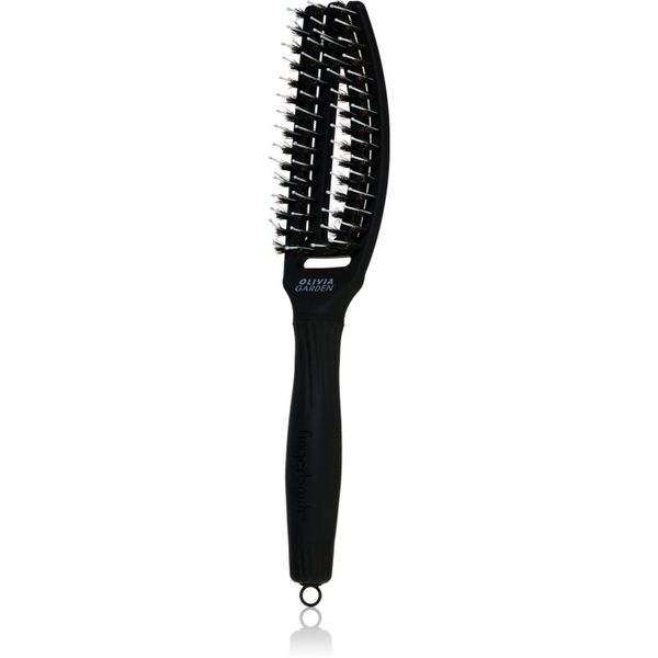 Olivia Garden Olivia Garden Fingerbrush Combo velika plošna četka s najlonskim i svinjskim čekinjama Small 1 kom