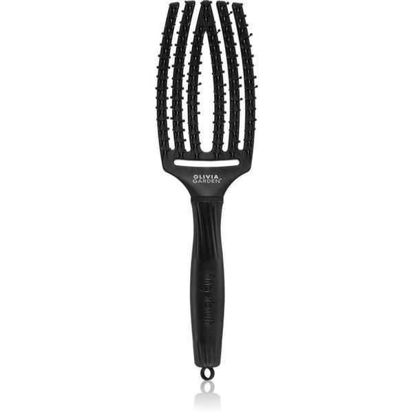 Olivia Garden Olivia Garden Fingerbrush Double Bristles ravna četka za jednostavno raščešljavanje kose 1 kom