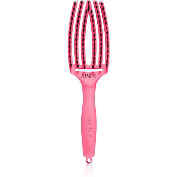 Olivia Garden Olivia Garden Fingerbrush L´amour ravna četka za kosu Hot Pink 1 kom