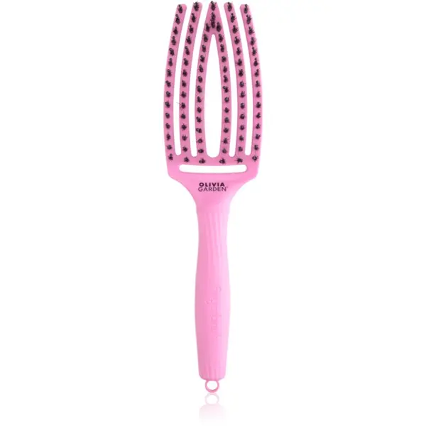 Olivia Garden Olivia Garden Fingerbrush ThinkPink Boar & Nylon Pink Tokyo četka za kosu 1 kom