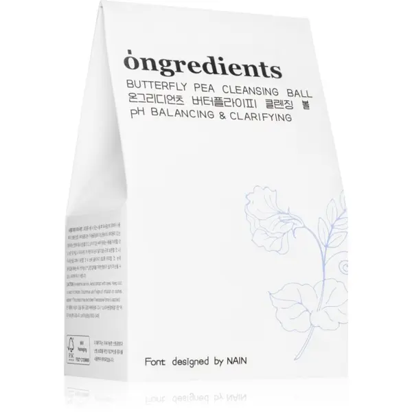 Ongredients Ongredients Butterfly Pea Cleansing Ball sapun za čišćenje lica s antioksidacijskim učinkom 110 g
