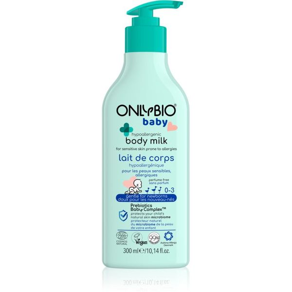 OnlyBio OnlyBio Baby Hypoallergenic hipoalergeno mlijeko za tijelo za djecu od rođenja 300 ml