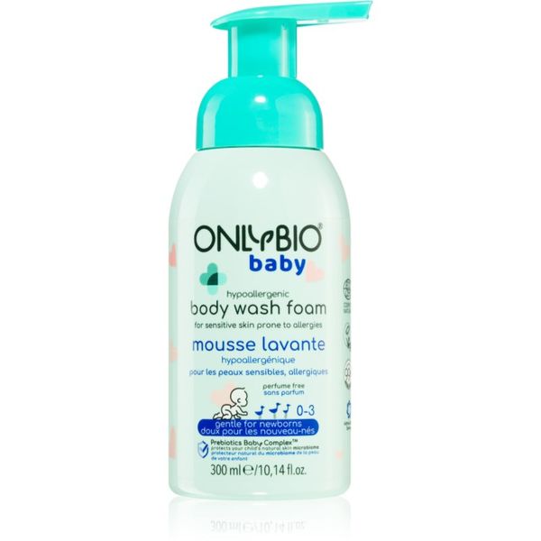 OnlyBio OnlyBio Baby Hypoallergenic pjena za čišćenje za djecu od rođenja 300 ml