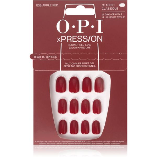OPI OPI xPRESS/ON Umjetni nokti Big Apple Red 30 kom