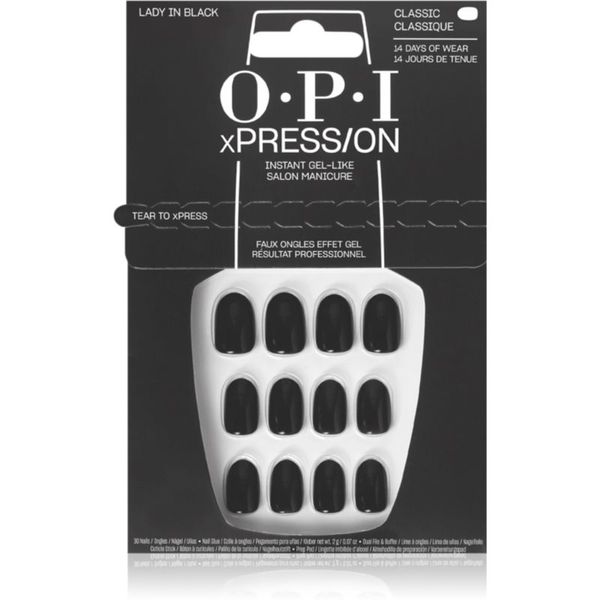 OPI OPI xPRESS/ON Umjetni nokti Lady in Black 30 kom
