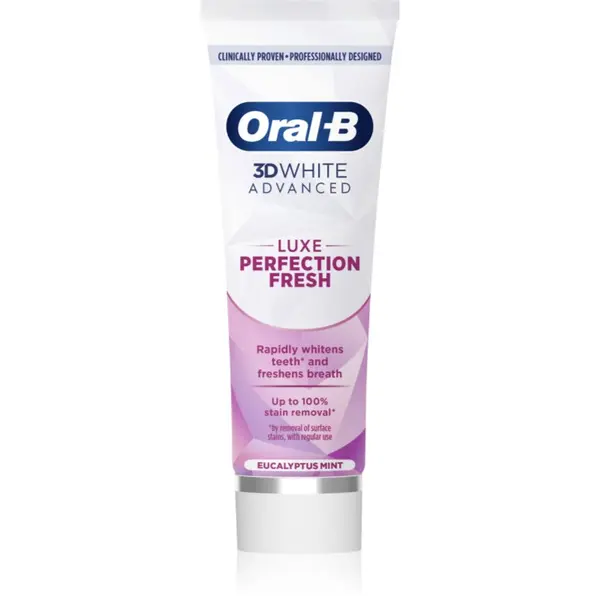 Oral-B Oral-B 3D White Luxe Perfection Fresh pasta za izbjeljivanje zuba Eucalyptus Mint 75 ml