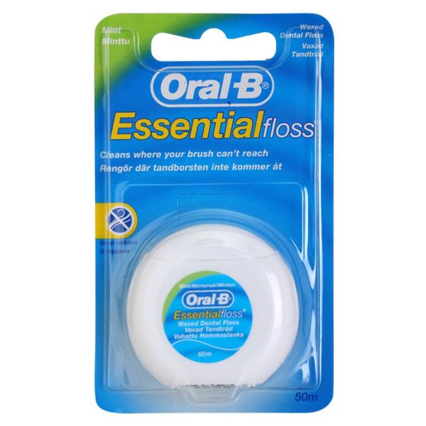 Oral B Oral B Essential Floss konac za zube s voskom s okusom metvice 50 m