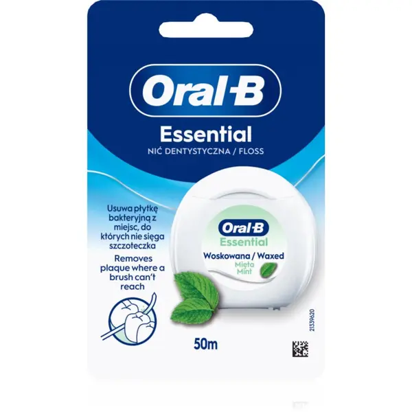 Oral-B Oral-B Essential Floss Mint konac za zube s voskom s okusom metvice 50 m
