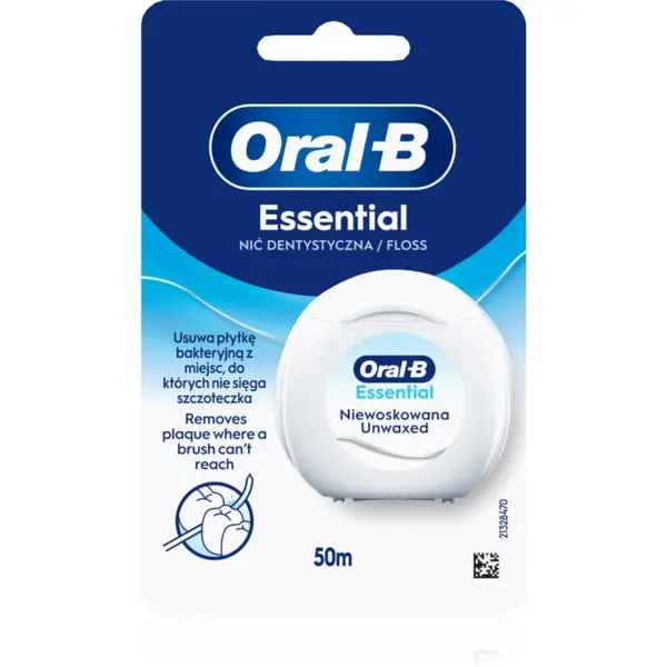 Oral-B Oral-B Essential Floss Unwaxed zubni konac bez voska 50 m