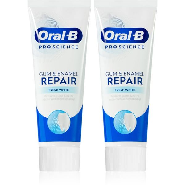 Oral B Oral B Gum & Enamel Repair Fresh White pasta za zube za svježiji dah 2x75 ml