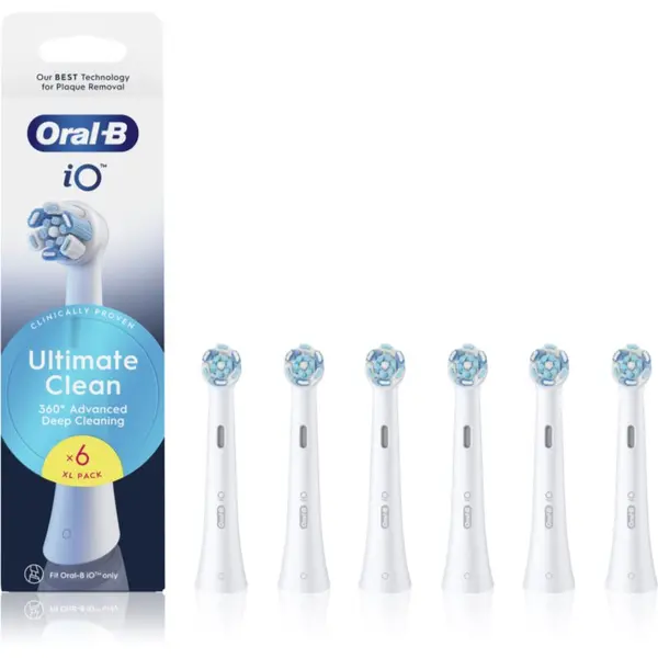 Oral-B Oral-B iO Ultimate Clean zamjenske glave za zubnu četkicu White 6 kom