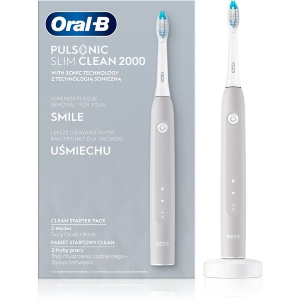 Oral B Oral B Pulsonic Slim Clean 2000 Grey sonična četkica za zube