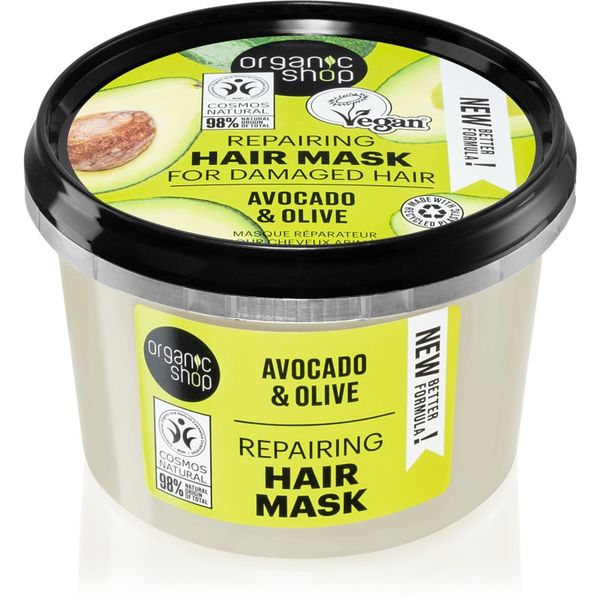 Organic Shop Organic Shop Avocado & Olive regenerirajuća maska za kosu 250 ml