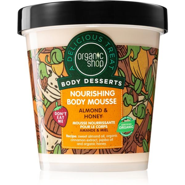 Organic Shop Organic Shop Body Desserts Almond & Honey pjena za tijelo za ishranu i hidrataciju 450 ml