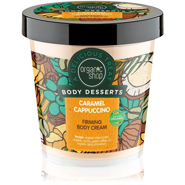 Organic Shop Organic Shop Body Desserts Caramel Cappuccino krema učvršćivanje tijela 450 ml