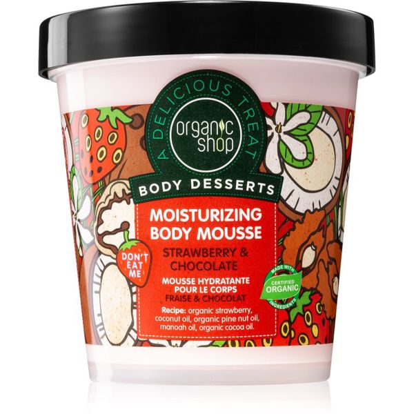 Organic Shop Organic Shop Body Desserts Strawberry & Chocolate pjena za tijelo  s hidratantnim učinkom 450 ml