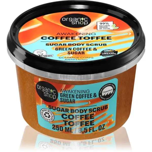Organic Shop Organic Shop Coffee Toffee piling za tijelo sa stimulirajućim učinkom 250 ml