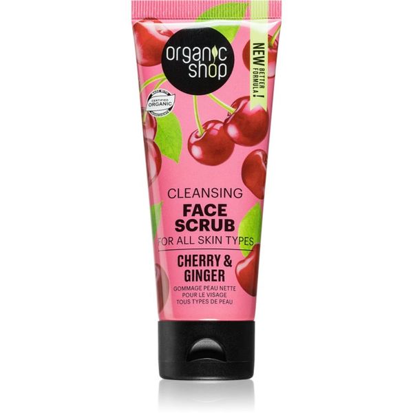 Organic Shop Organic Shop Ginger & Cherry piling za čišćenje lica 75 ml