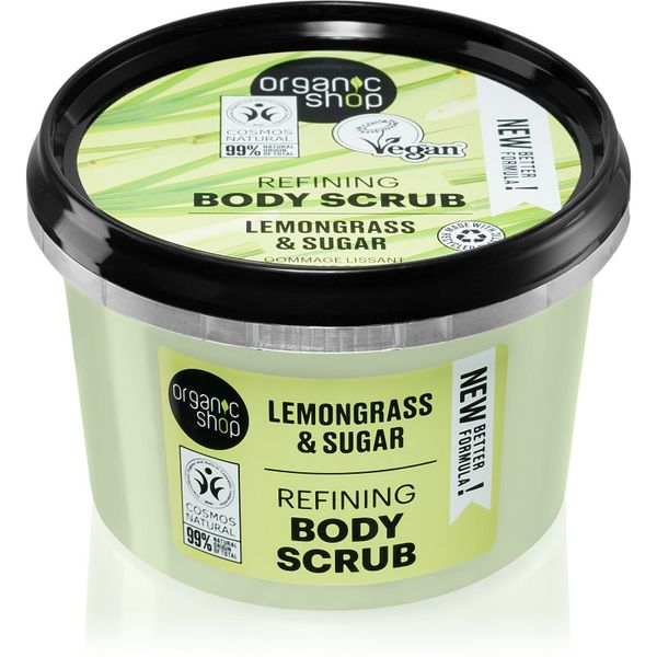 Organic Shop Organic Shop Lemongrass & Sugar nježni piling za tijelo 250 ml