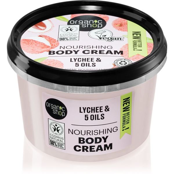 Organic Shop Organic Shop Lychee & 5 Oils krema za njegu tijela 250 ml