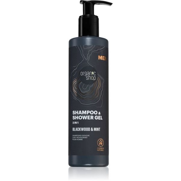 Organic Shop Organic Shop Men Blackwood & Mint šampon i gel za tuširanje 2 u 1 za muškarce 280 ml