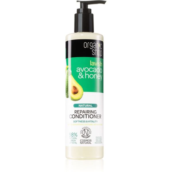 Organic Shop Organic Shop Natural Avocado & Honey regenerator za suhu i oštećenu kosu 280 ml