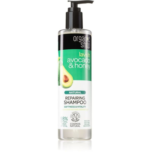 Organic Shop Organic Shop Natural Avocado & Honey regenerirajući šampon za suhu i oštećenu kosu 280 ml