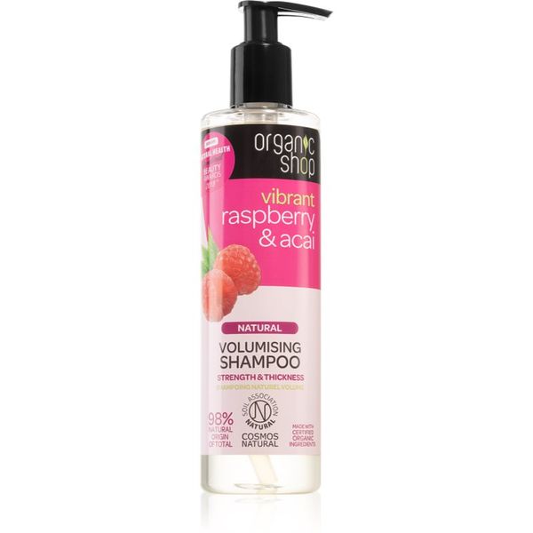 Organic Shop Organic Shop Natural Raspberry & Acai šampon za čišćenje za volumen 280 ml