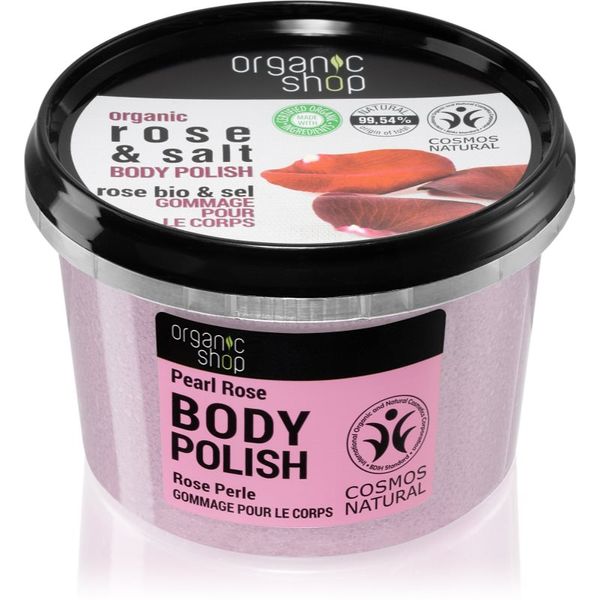 Organic Shop Organic Shop Organic Rose & Salt piling za tijelo sa soli 250 ml