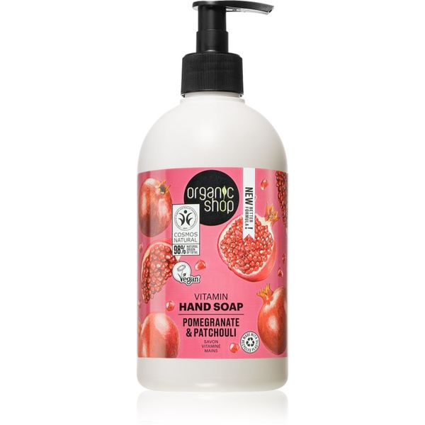 Organic Shop Organic Shop Pomegranate & Patchouli tekući sapun za njegu ruku s pumpicom 500 ml