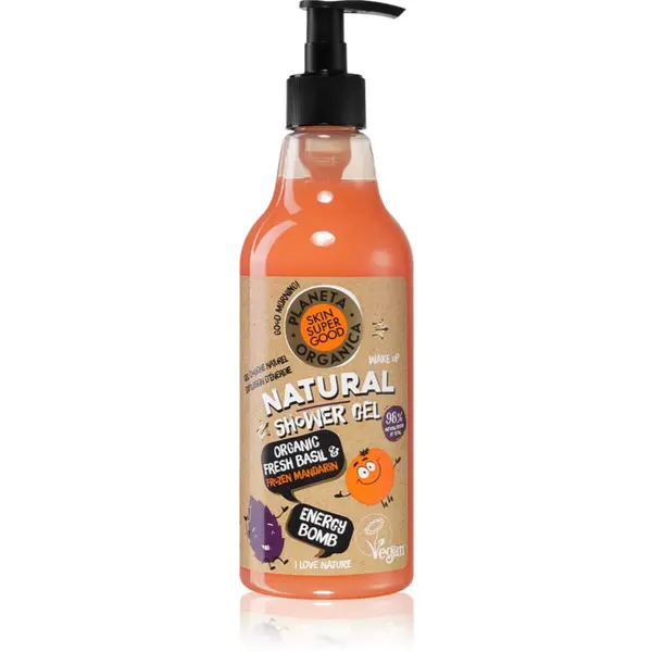Organic Shop Organic Shop Skin Super Good Energy Bomb prirodni gel za tuširanje s osvježavajućim učinkom 500 ml