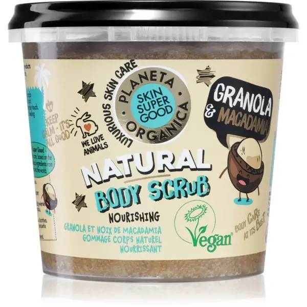 Organic Shop Organic Shop Skin Super Good Granola & Macadamia hranjivi piling za tijelo 360 ml