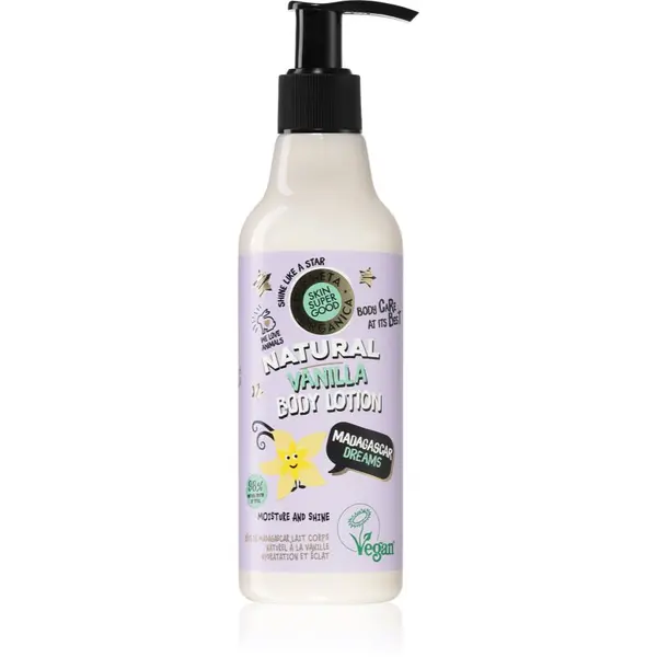 Organic Shop Organic Shop Skin Super Good Madagascar Dreams posvjetljujuće i hidratantno mlijeko s vanilijom 250 ml