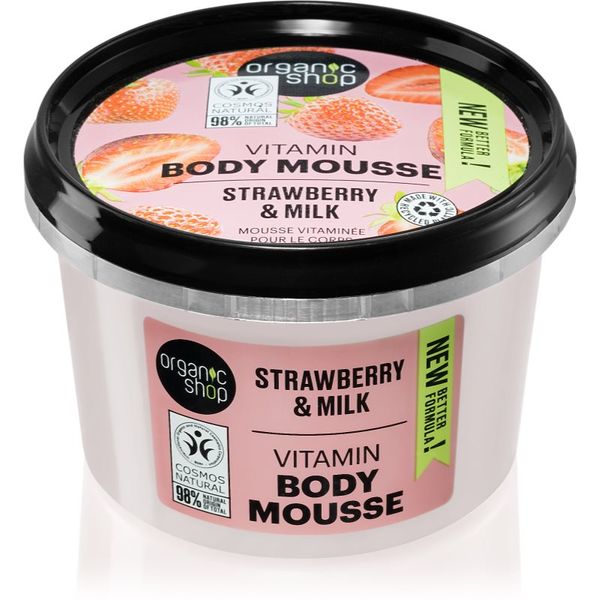 Organic Shop Organic Shop Strawberry & Milk pjena za tijelo 250 ml