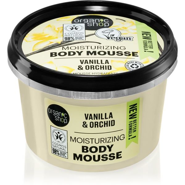 Organic Shop Organic Shop Vanilla & Orchid pjena za tijelo s vanilijom 250 ml