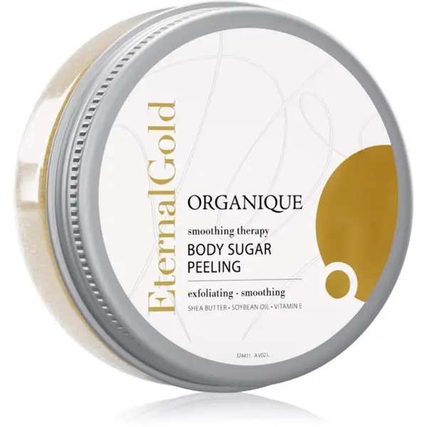 Organique Organique Eternal Gold Smoothing Therapy omekšavajući šećerni piling sa šljokicama 200 g