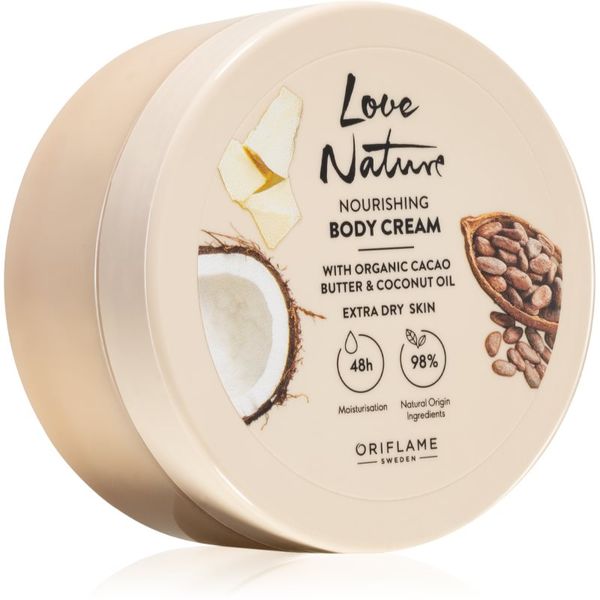 Oriflame Oriflame Love Nature Cacao Butter & Coconut Oil hranjiva krema za tijelo s hidratantnim učinkom 200 ml