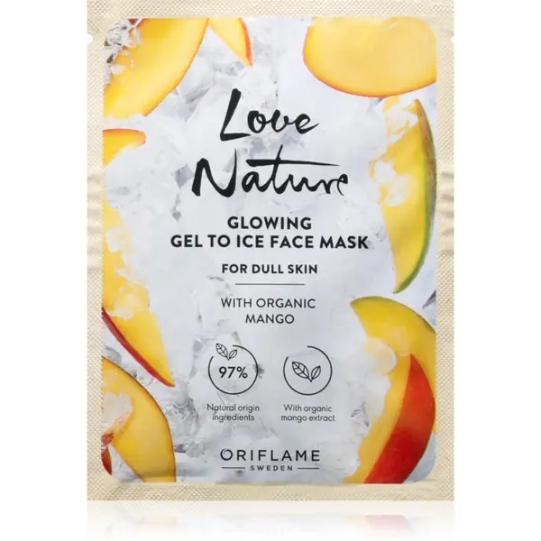 Oriflame Oriflame Love Nature Gel To Ice Organic Mango posvjetljujuća maska za lice 10 ml