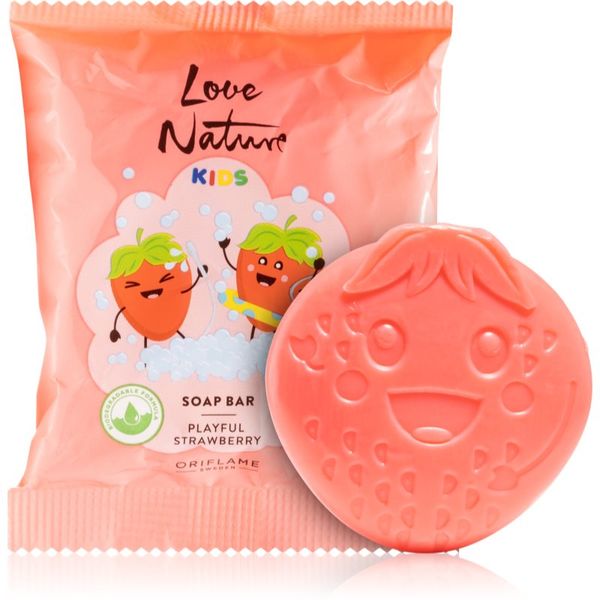 Oriflame Oriflame Love Nature Kids Playful Strawberry čvrsti sapun za čišćenje za dječju kožu 75 g