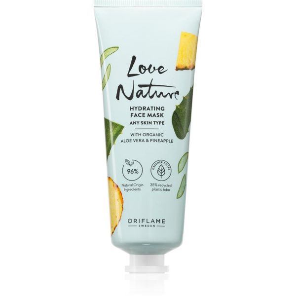 Oriflame Oriflame Love Nature Organic Aloe Vera & Pineapple hidratantna maska za lice 75 ml