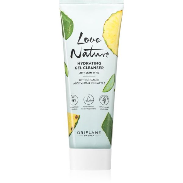 Oriflame Oriflame Love Nature Organic Aloe Vera & Pineapple hidratantni gel za čišćenje 125 ml