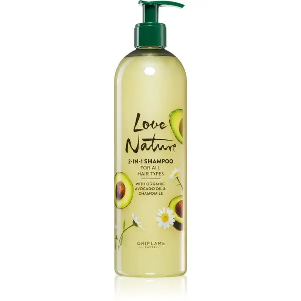 Oriflame Oriflame Love Nature Organic Avocado Oil & Chamomile njegujući šampon 2 u 1 500 ml