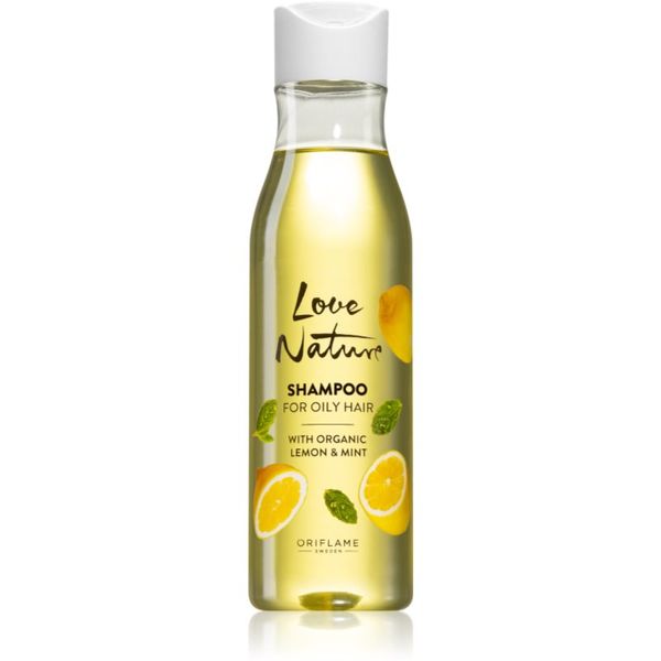Oriflame Oriflame Love Nature Organic Lemon & Mint šampon za dubinsko čišćenje za masnu kosu 250 ml