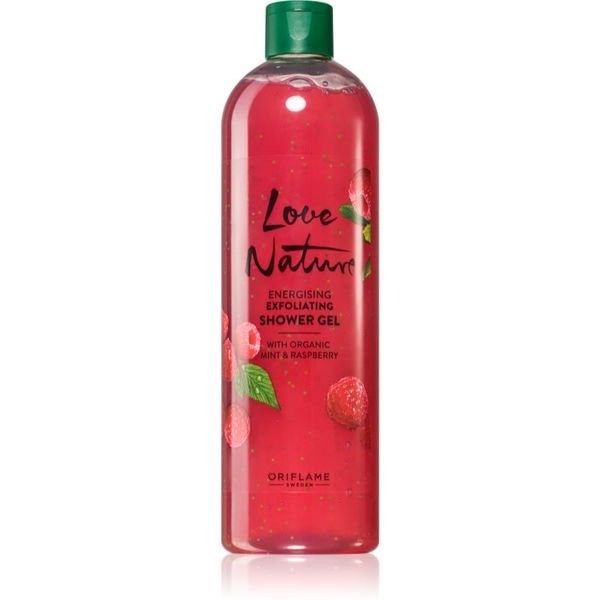 Oriflame Oriflame Love Nature Organic Mint & Raspberry piling gel za čišćenje s mirisom maline 500 ml