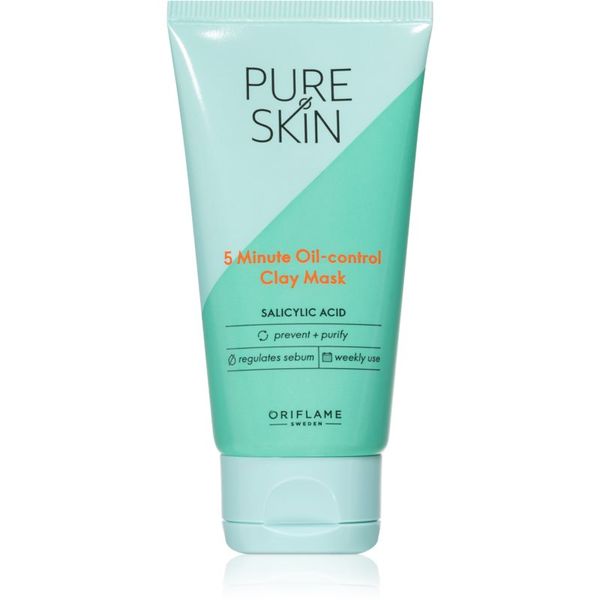 Oriflame Oriflame Pure Skin maska od gline za čišćenje lica za nepravilnosti na koži lica 50 ml